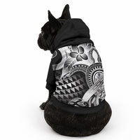 Aloha Black Tribal Honu Tattoo Pet Hoodie LT9 - Polynesian Pride