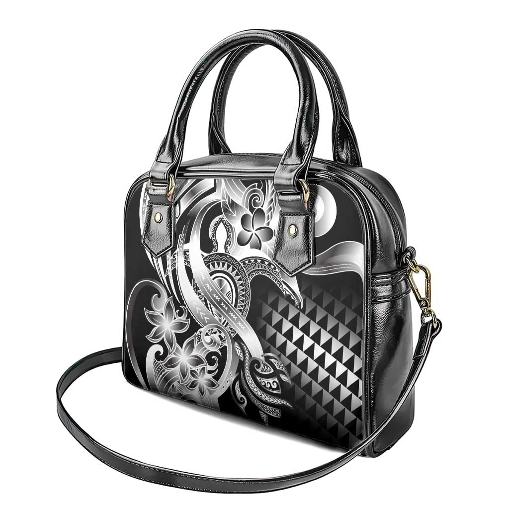Aloha Black Tribal Honu Tattoo Shoulder Handbag