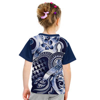 Aloha Blue Tribal Honu Tattoo Kid T Shirt