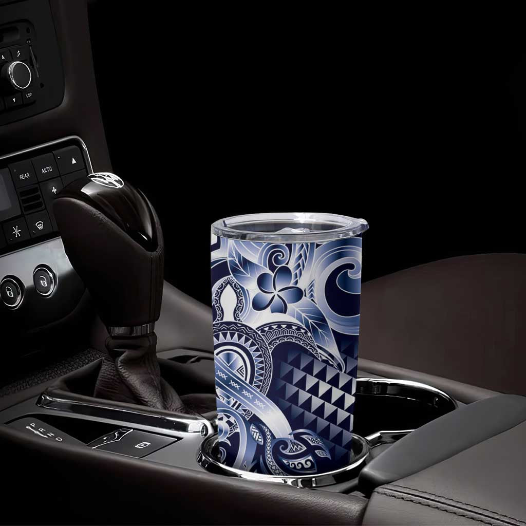 Aloha Blue Tribal Honu Tattoo Tumbler Cup