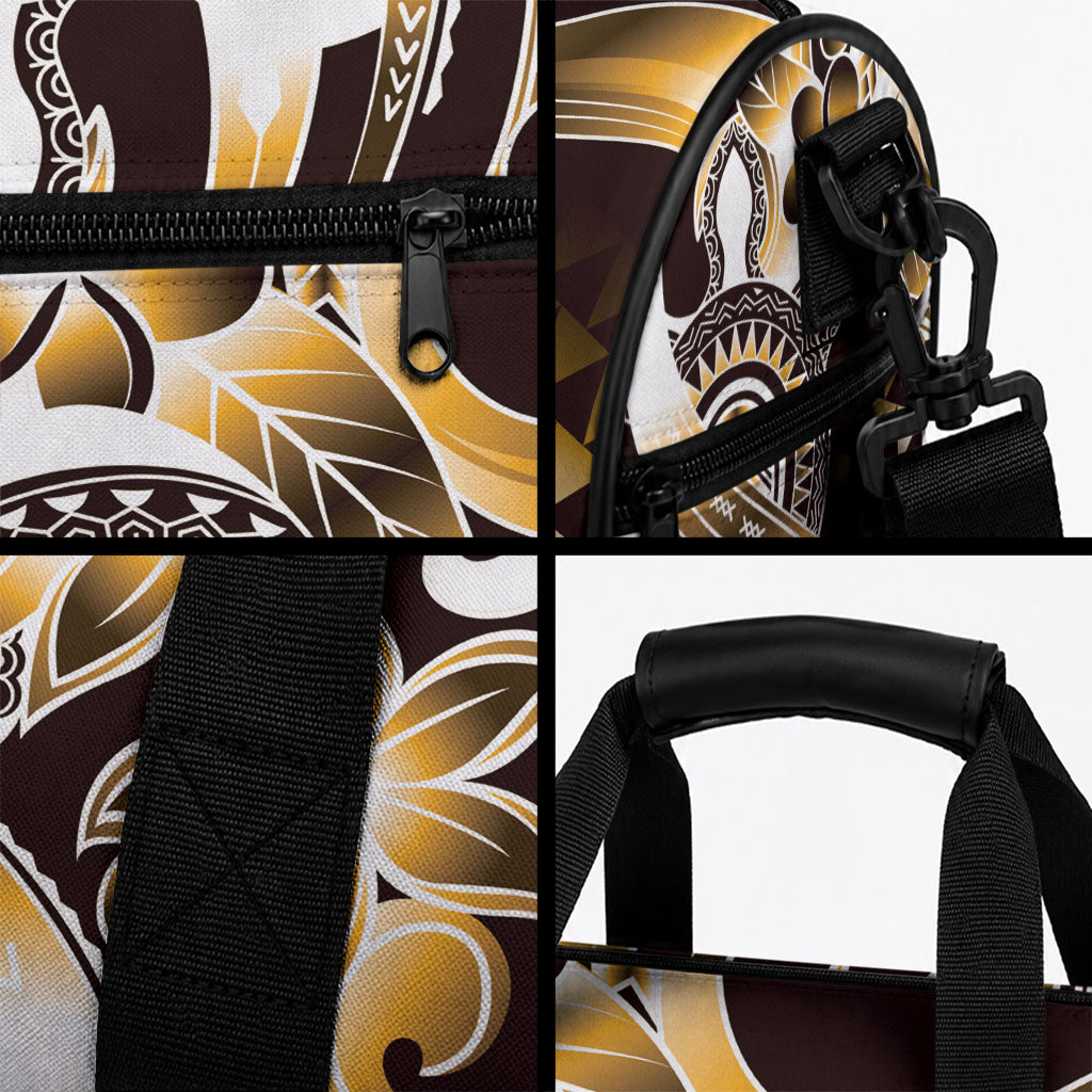 Aloha Gold Tribal Honu Tattoo Duffle Bag LT9 - Polynesian Pride