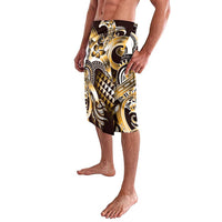 Aloha Gold Tribal Honu Tattoo Lavalava