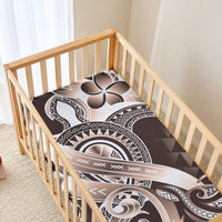 Aloha Mocha Mousse Tribal Honu Tattoo Baby Bed Cover LT9 - Polynesian Pride