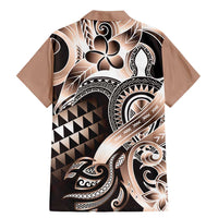 Aloha Mocha Mousse Tribal Honu Tattoo Family Matching Mermaid Dress and Hawaiian Shirt LT9 - Polynesian Pride