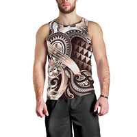 Aloha Mocha Mousse Tribal Honu Tattoo Men Tank Top