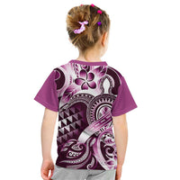 Aloha Pink Tribal Honu Tattoo Kid T Shirt