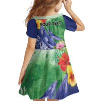 Personalised Pohnpei States Humpback Whale Family Matching Off Shoulder Maxi Dress and Hawaiian Shirt Polynesian Tropical Flowers LT9 - Polynesian Pride