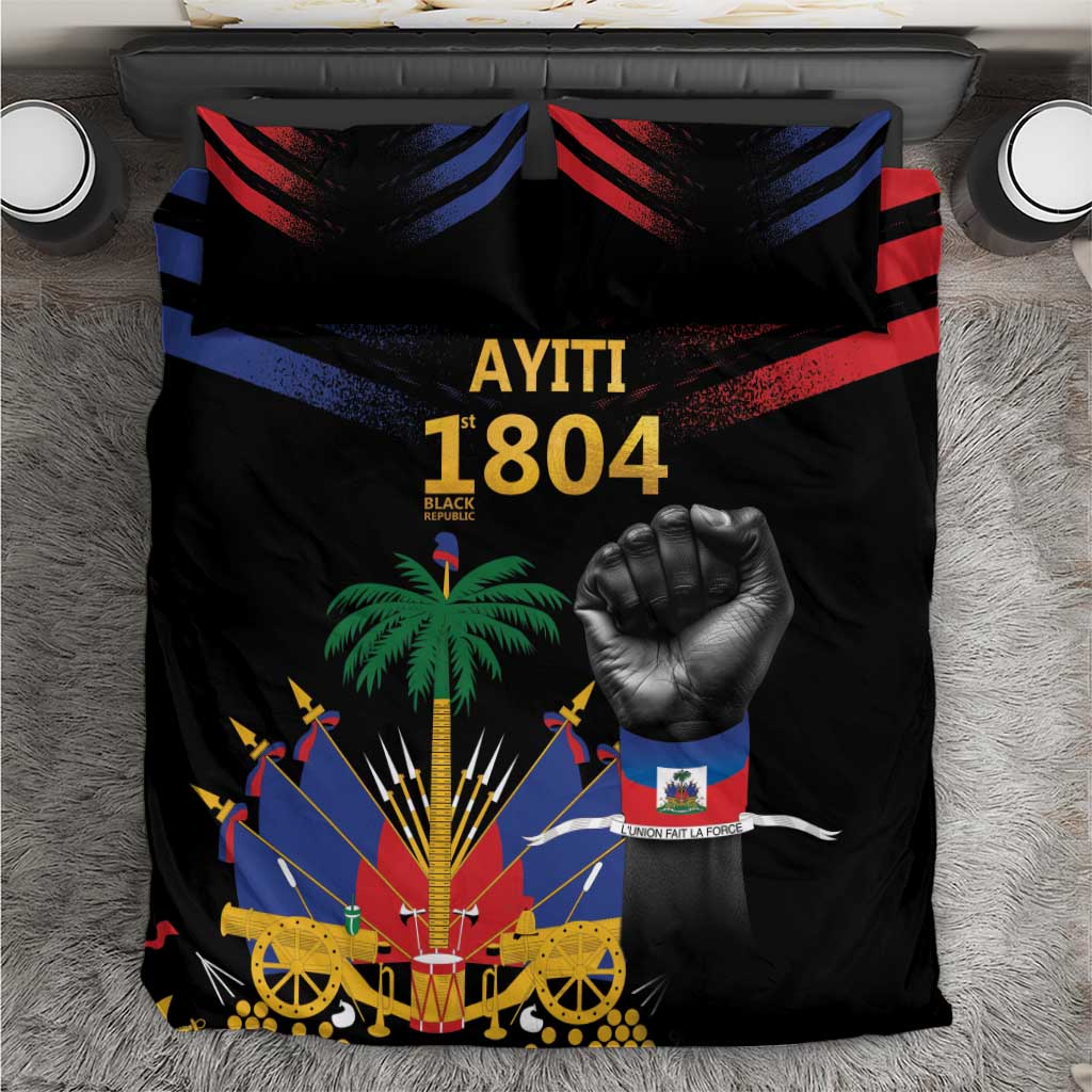 Haiti Independence Day Bedding Set The First Black Republic Since 1804 LT9 Blakc - Polynesian Pride