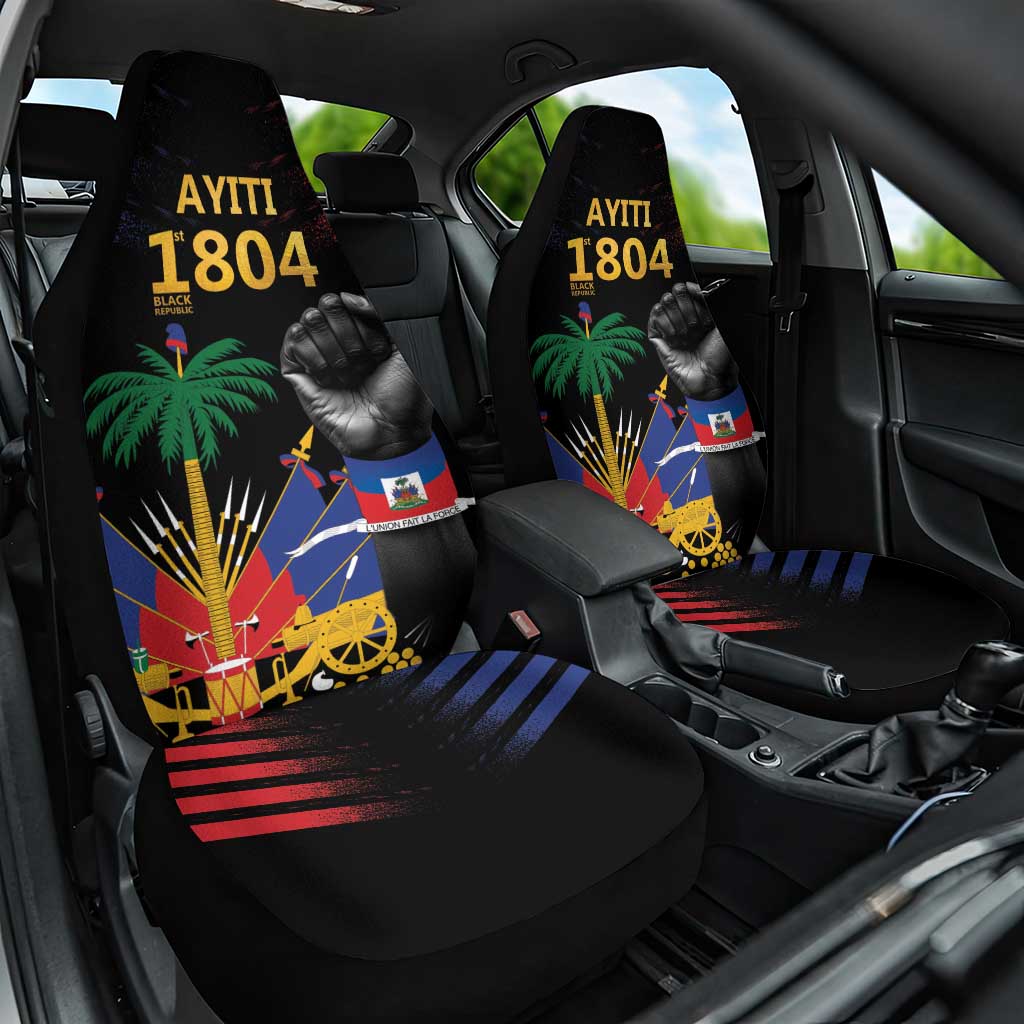 Haiti Independence Day Car Seat Cover The First Black Republic Since 1804 LT9 One Size Blakc - Polynesian Pride