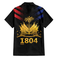 Haiti Independence Day Family Matching Off Shoulder Short Dress and Hawaiian Shirt The First Black Republic Since 1804 LT9 - Polynesian Pride
