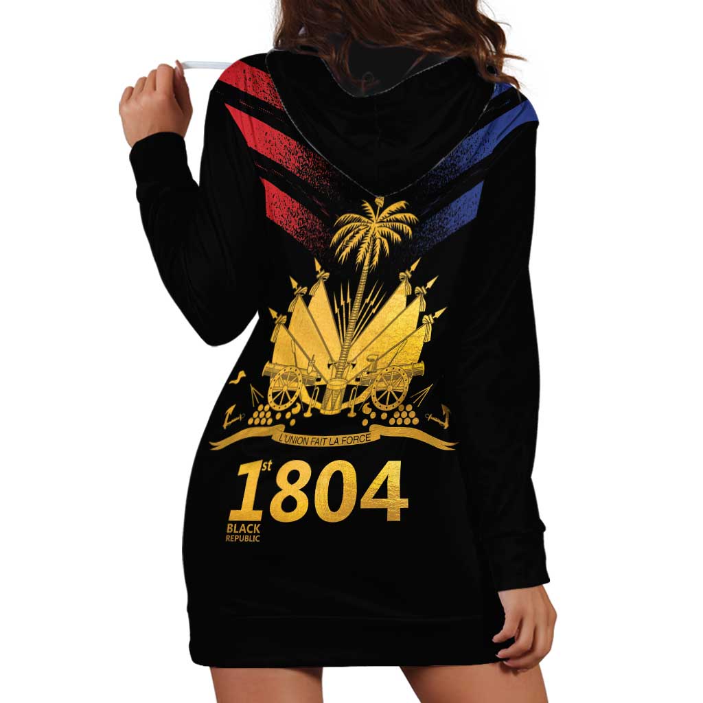 Haiti Independence Day Hoodie Dress The First Black Republic Since 1804 LT9 - Polynesian Pride
