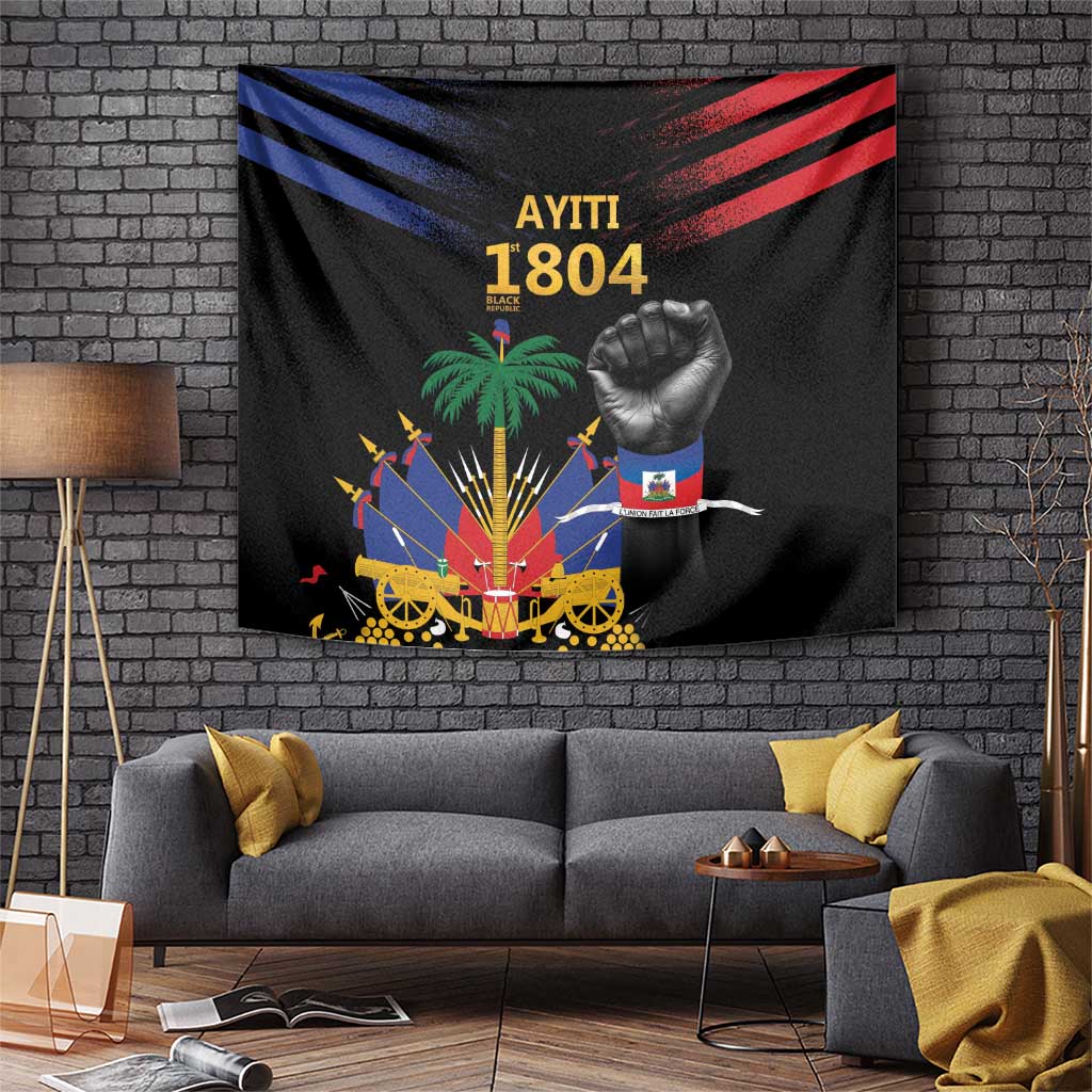 Haiti Independence Day Tapestry The First Black Republic Since 1804 LT9 Blakc - Polynesian Pride