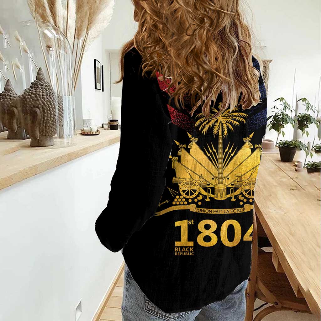 Haiti Independence Day Women Casual Shirt The First Black Republic Since 1804 LT9 - Polynesian Pride