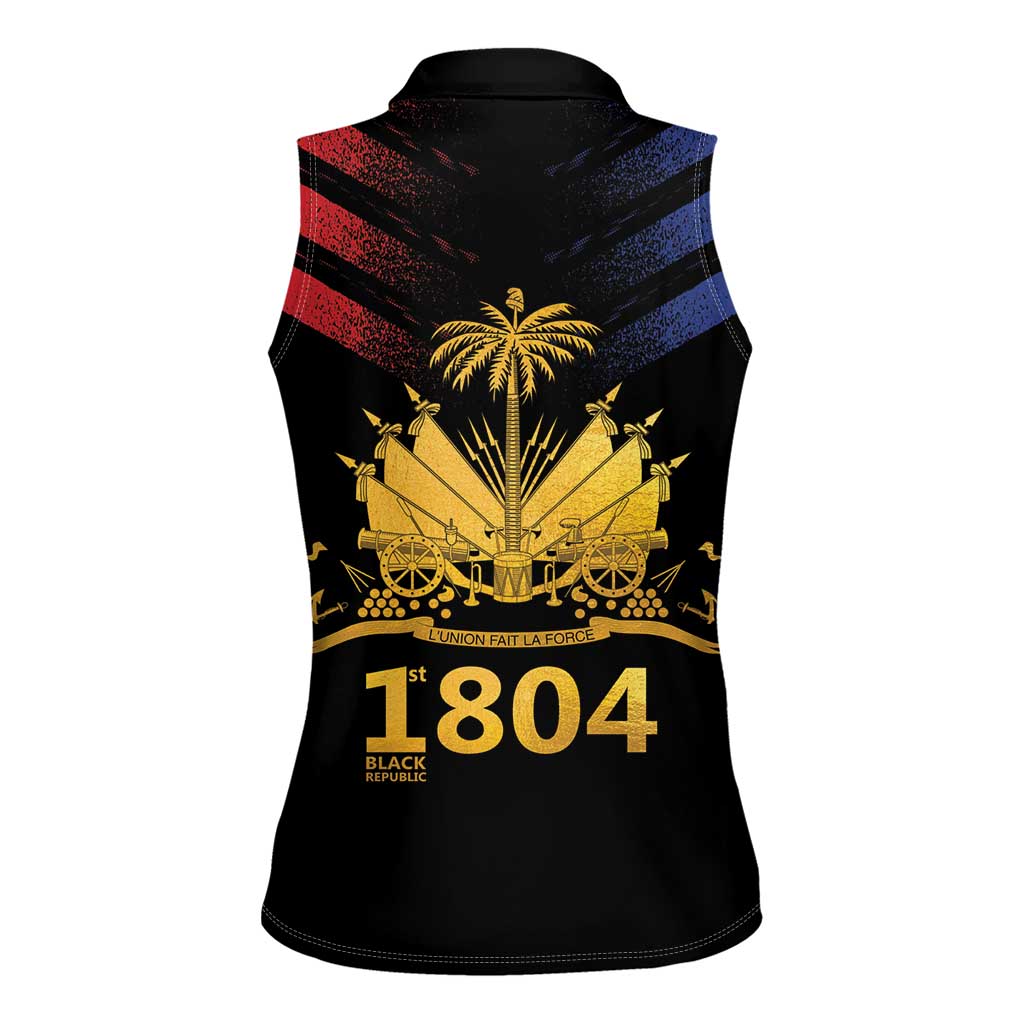 Haiti Independence Day Women Sleeveless Polo Shirt The First Black Republic Since 1804