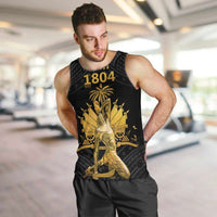 Haitian Negre Marron 1804 Men Tank Top Black Polynesian Pattern