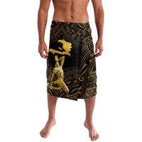 Haitian Negre Marron 1804 Lavalava Gold Polynesian Pattern