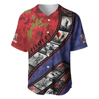 Personalised ANZAC Spirit 1915-2026 Filmstrip Tribute Baseball Jersey Lest We Forget 25 April