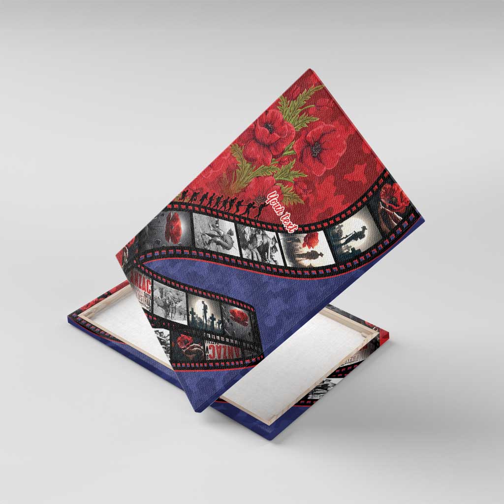 Personalised ANZAC Spirit 1915-2026 Filmstrip Tribute Canvas Wall Art Lest We Forget 25 April