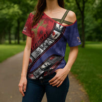 Personalised ANZAC Spirit 1915-2026 Filmstrip Tribute Cross Shoulder Shirt Lest We Forget 25 April