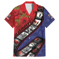 Personalised ANZAC Spirit 1915-2026 Filmstrip Tribute Family Matching Short Sleeve Bodycon Dress and Hawaiian Shirt Lest We Forget 25 April LT9 Dad's Shirt - Short Sleeve Red - Polynesian Pride