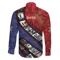 Personalised ANZAC Spirit 1915-2026 Filmstrip Tribute Family Matching Short Sleeve Bodycon Dress and Hawaiian Shirt Lest We Forget 25 April LT9 - Polynesian Pride