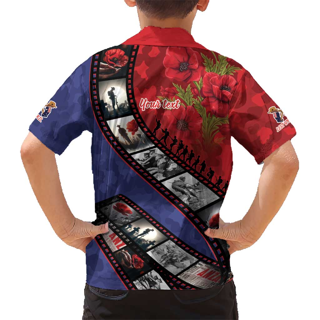 Personalised ANZAC Spirit 1915-2026 Filmstrip Tribute Family Matching Tank Maxi Dress and Hawaiian Shirt Lest We Forget 25 April LT9 - Polynesian Pride