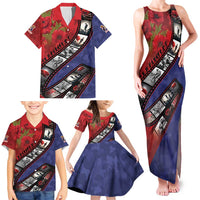 Personalised ANZAC Spirit 1915-2026 Filmstrip Tribute Family Matching Tank Maxi Dress and Hawaiian Shirt Lest We Forget 25 April LT9 - Polynesian Pride