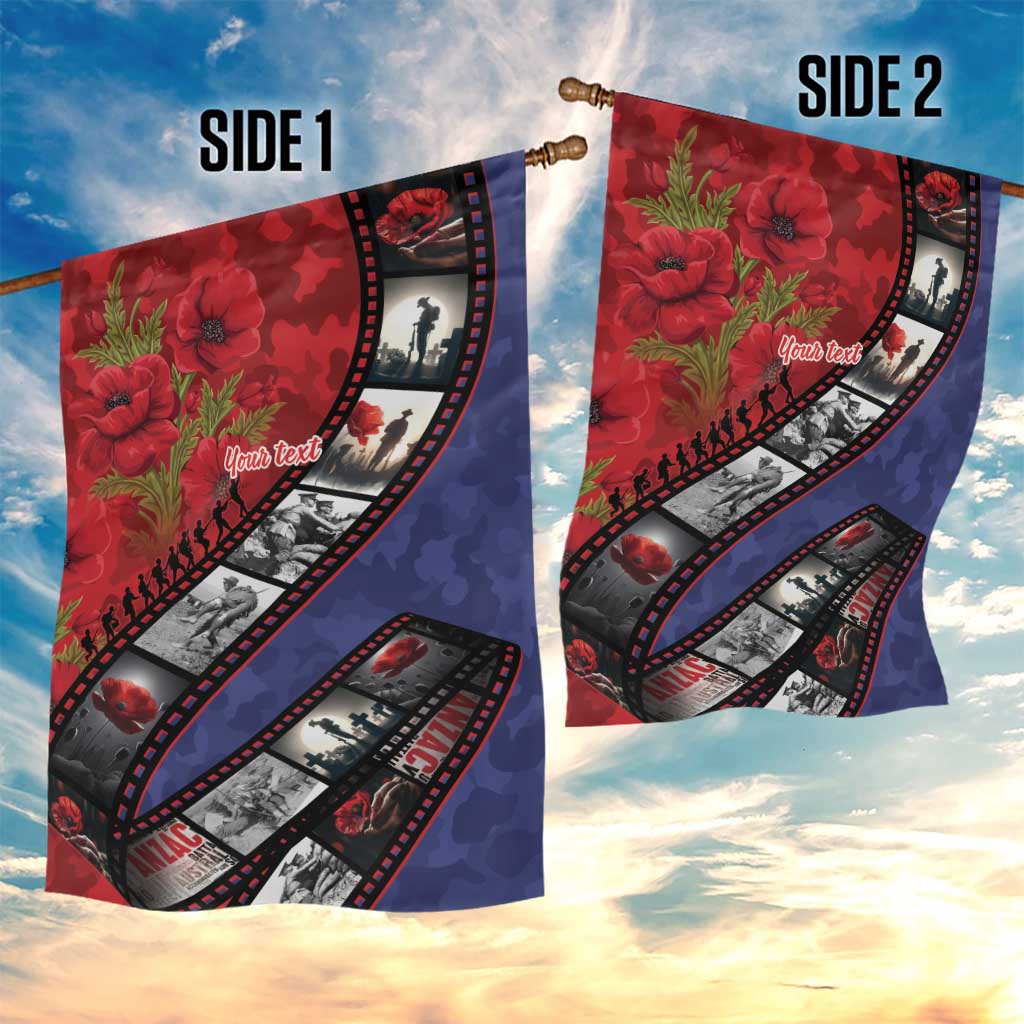 Personalised ANZAC Spirit 1915-2026 Filmstrip Tribute Garden Flag Lest We Forget 25 April