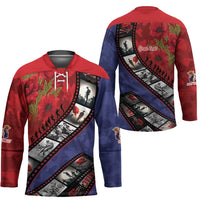 Personalised ANZAC Spirit 1915-2026 Filmstrip Tribute Hockey Jersey Lest We Forget 25 April