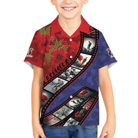 Personalised ANZAC Spirit 1915-2026 Filmstrip Tribute Kid Hawaiian Shirt Lest We Forget 25 April