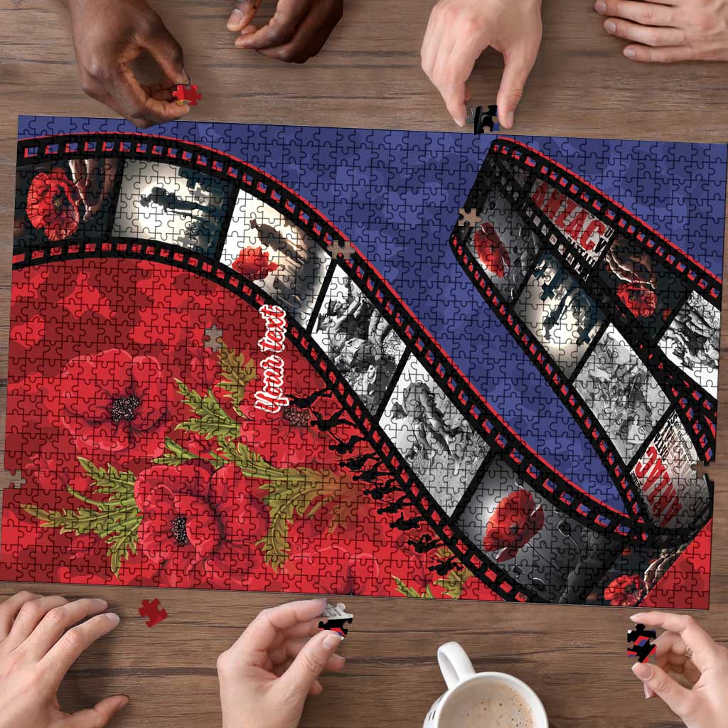 Personalised ANZAC Spirit 1915-2026 Filmstrip Tribute Puzzle Lest We Forget 25 April