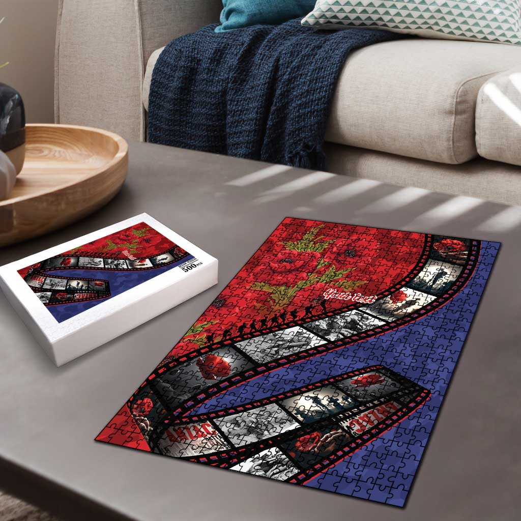 Personalised ANZAC Spirit 1915-2026 Filmstrip Tribute Puzzle Lest We Forget 25 April