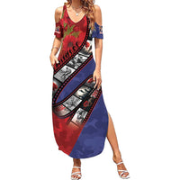 Personalised ANZAC Spirit 1915-2026 Filmstrip Tribute Summer Maxi Dress Lest We Forget 25 April