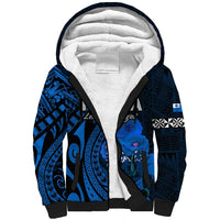 (Custom Personalised) Tonga ANZAC Day Sherpa Hoodie Lest We Forget Blue Version LT9 Unisex Blue - Polynesian Pride