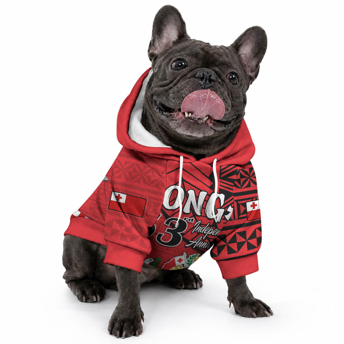 Tonga Emancipation Day Pet Hoodie Happy 53rd Independence Anniversary LT9 - Polynesian Pride