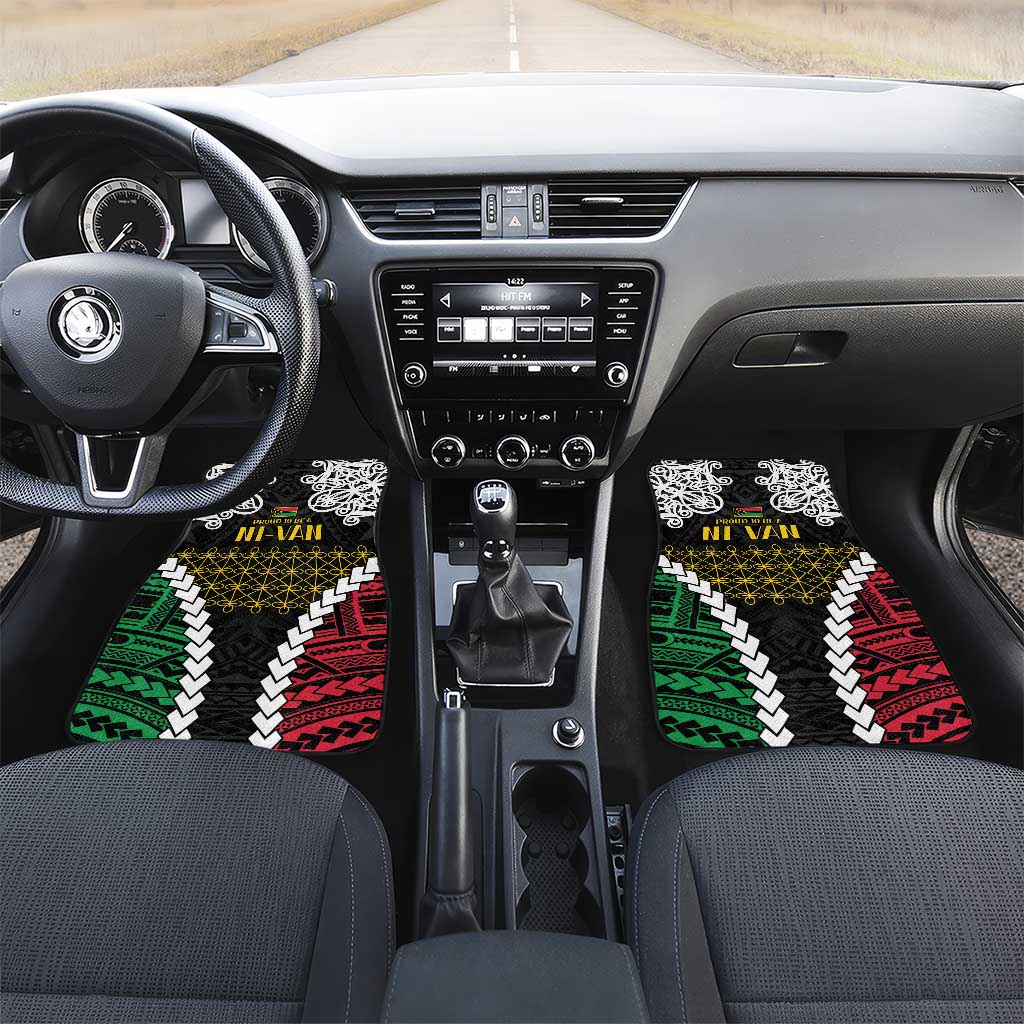 Halo Vanuatu Pride Car Mats Vanuatuan Sand Drawing Pattern