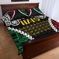 Halo Vanuatu Pride Quilt Bed Set Vanuatuan Sand Drawing Pattern