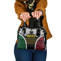 Halo Vanuatu Pride Shoulder Handbag Vanuatuan Sand Drawing Pattern