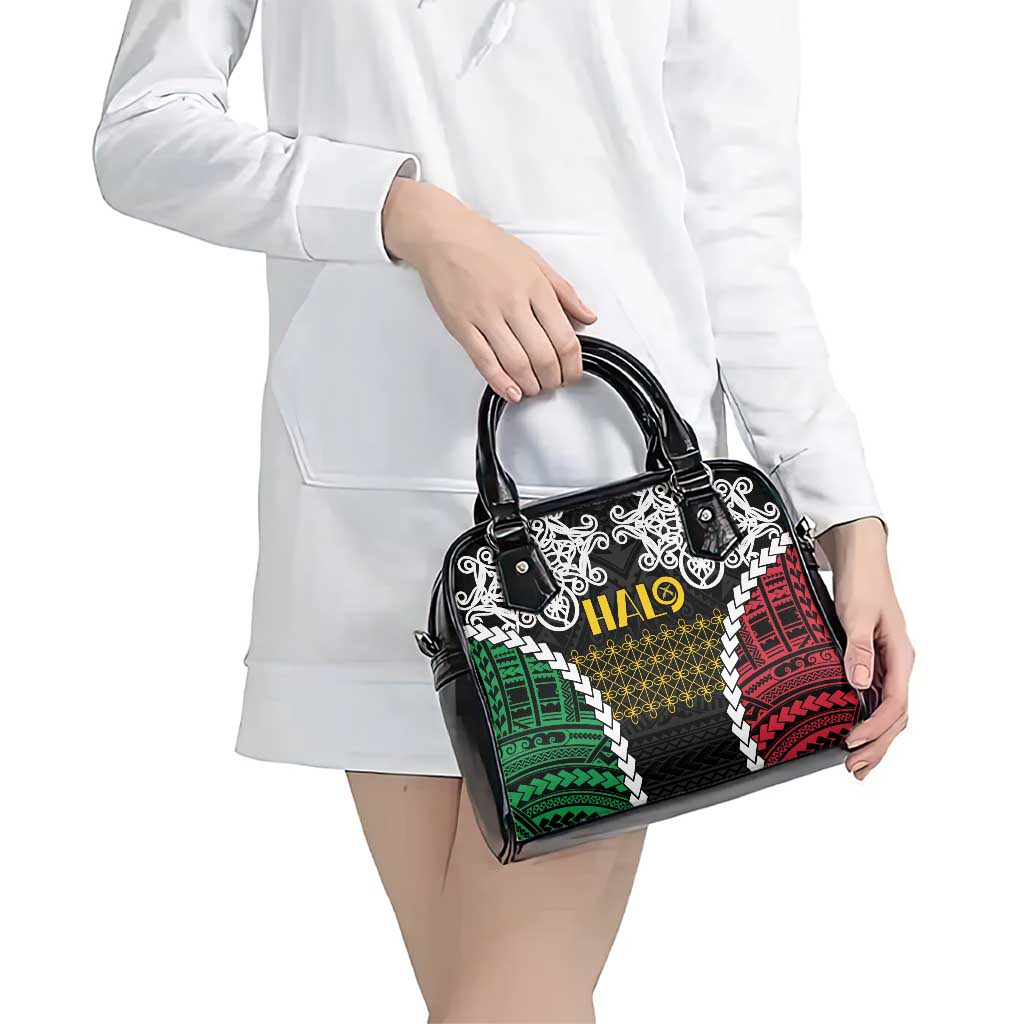 Halo Vanuatu Pride Shoulder Handbag Vanuatuan Sand Drawing Pattern
