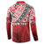 Malo e lelei Tonga Button Sweatshirt Ngatu Tokelau Feletoa Fata Traditional Polynesian Pattern