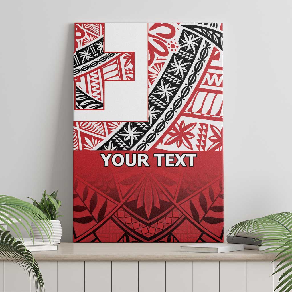 Malo e lelei Tonga Canvas Wall Art Ngatu Tokelau Feletoa Fata Traditional Polynesian Pattern