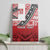 Malo e lelei Tonga Canvas Wall Art Ngatu Tokelau Feletoa Fata Traditional Polynesian Pattern