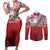 Malo e lelei Tonga Couples Matching Short Sleeve Bodycon Dress and Long Sleeve Button Shirt Ngatu Tokelau Feletoa Fata Traditional Polynesian Pattern