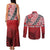 Malo e lelei Tonga Couples Matching Tank Maxi Dress and Long Sleeve Button Shirt Ngatu Tokelau Feletoa Fata Traditional Polynesian Pattern