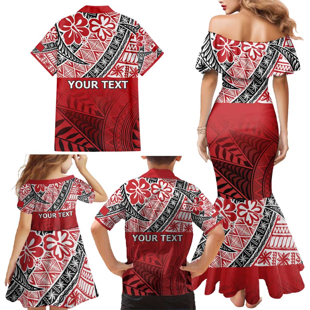 Malo e lelei Tonga Family Matching Mermaid Dress and Hawaiian Shirt Ngatu Tokelau Feletoa Fata Traditional Polynesian Pattern LT9 - Polynesian Pride
