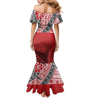 Malo e lelei Tonga Family Matching Mermaid Dress and Hawaiian Shirt Ngatu Tokelau Feletoa Fata Traditional Polynesian Pattern LT9 - Polynesian Pride