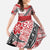 Malo e lelei Tonga Family Matching Off The Shoulder Long Sleeve Dress and Hawaiian Shirt Ngatu Tokelau Feletoa Fata Traditional Polynesian Pattern