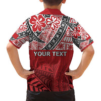 Malo e lelei Tonga Family Matching Off Shoulder Short Dress and Hawaiian Shirt Ngatu Tokelau Feletoa Fata Traditional Polynesian Pattern LT9 - Polynesian Pride