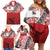 Malo e lelei Tonga Family Matching Off Shoulder Short Dress and Hawaiian Shirt Ngatu Tokelau Feletoa Fata Traditional Polynesian Pattern