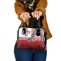 Malo e lelei Tonga Shoulder Handbag Ngatu Tokelau Feletoa Fata Traditional Polynesian Pattern